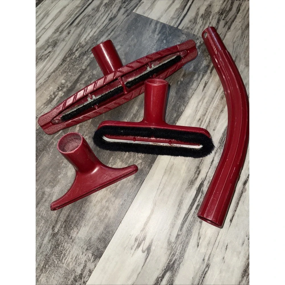 4 Pc Kirby Classic III Attachments Red Extension Curve Wand Brush